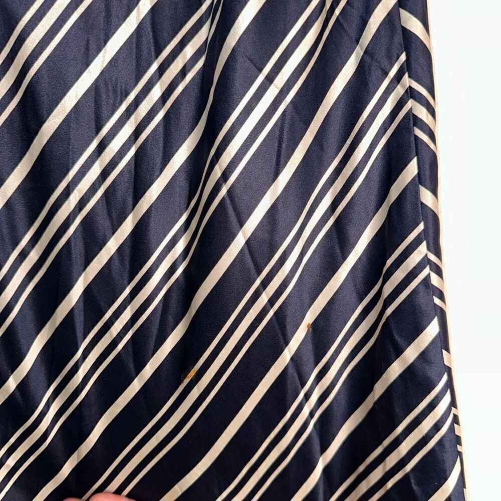 Vintage Pendleton 100% Silk Chevron Midi Skirt Women’s 12 Timeless Preppy - Picture 7 of 13